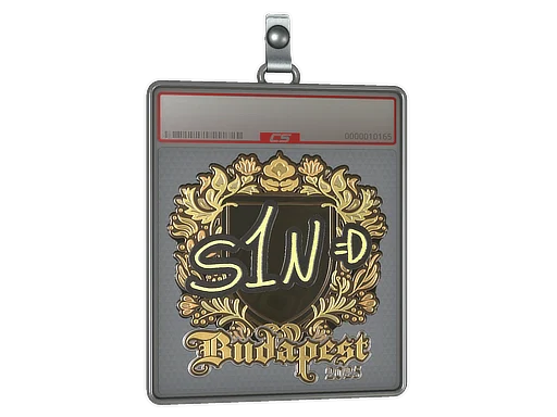 Sticker Slab | s1n (Gold) | Budapest 2025
